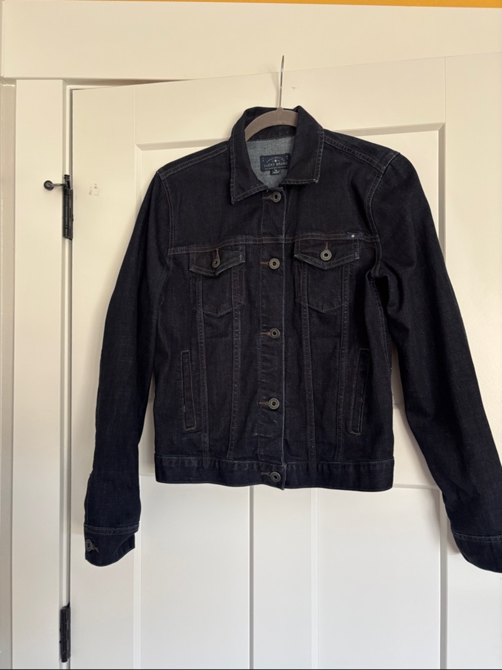 Lucky Brand Classic Dark Denim Jacket Size Small NWOT